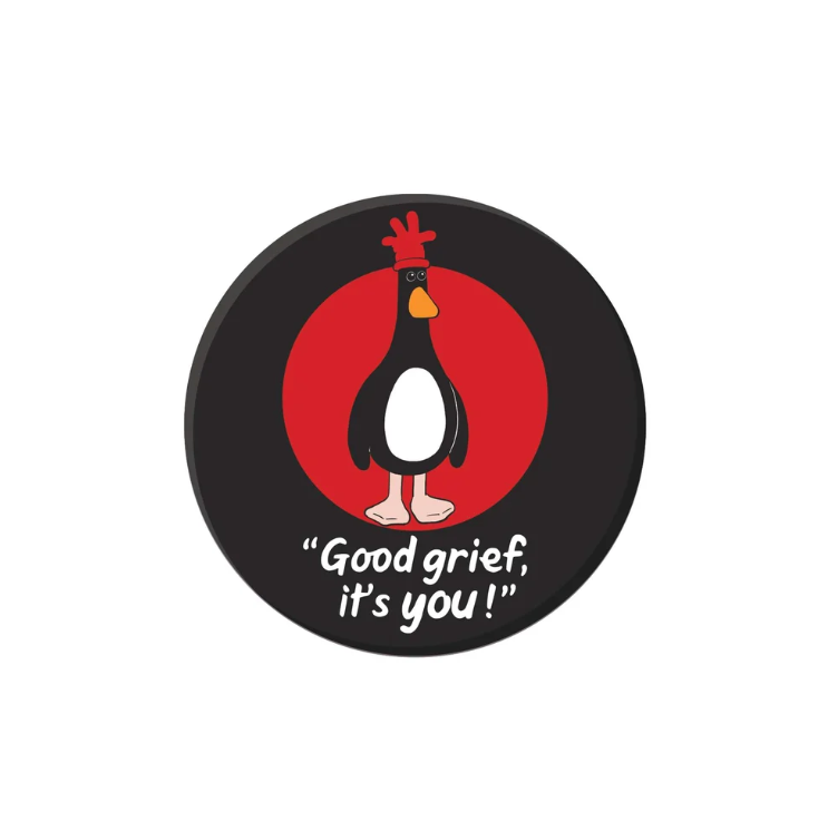 Feathers McGraw Round Ceramic Coaster – Wallace & Gromit