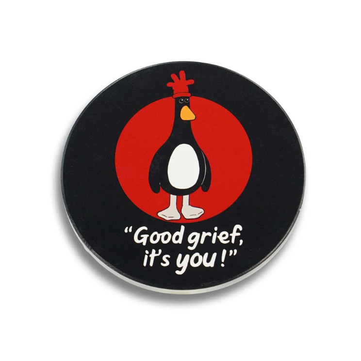 Feathers McGraw Round Ceramic Coaster – Wallace & Gromit
