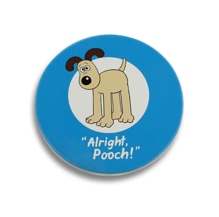 Gromit Round Ceramic Coaster – Wallace & Gromit