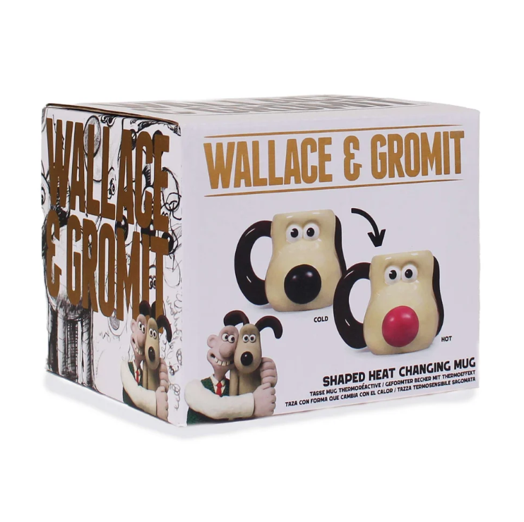 Gromit Shaped Heat-Changing Mug – Wallace & Gromit