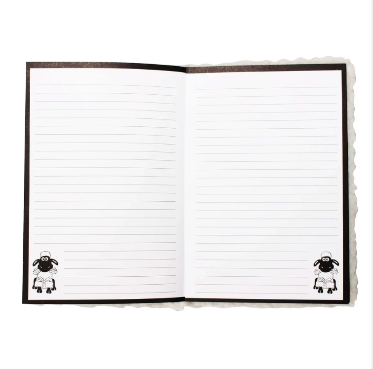 Shaun the Sheep A5 Plush Notebook – Wallace & Gromit