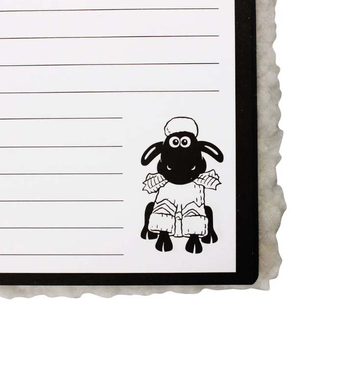 Shaun the Sheep A5 Plush Notebook – Wallace & Gromit