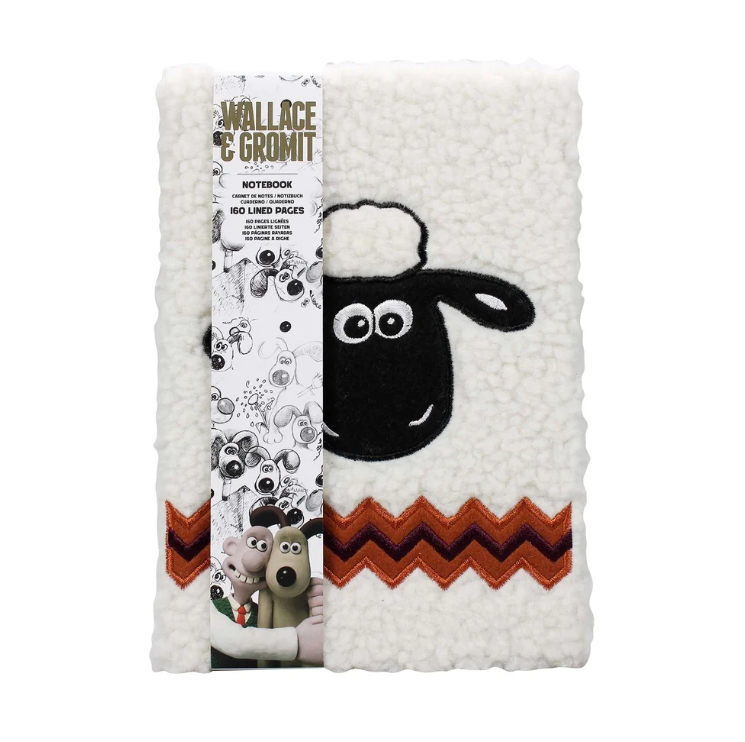 Shaun the Sheep A5 Plush Notebook – Wallace & Gromit