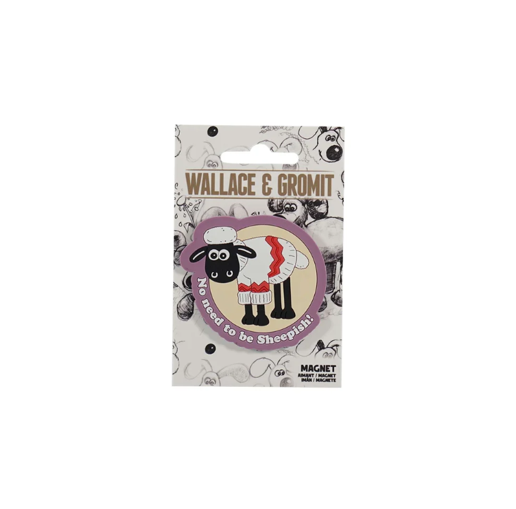 Shaun the Sheep Shaped PVC Magnet – Wallace & Gromit