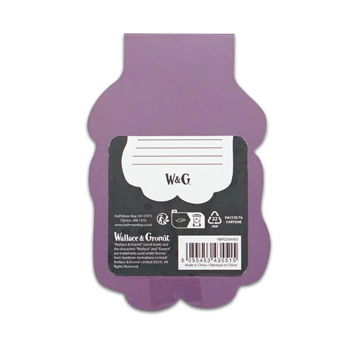 Shaun the Sheep Shaped Pocket Notebook – Wallace & Gromit