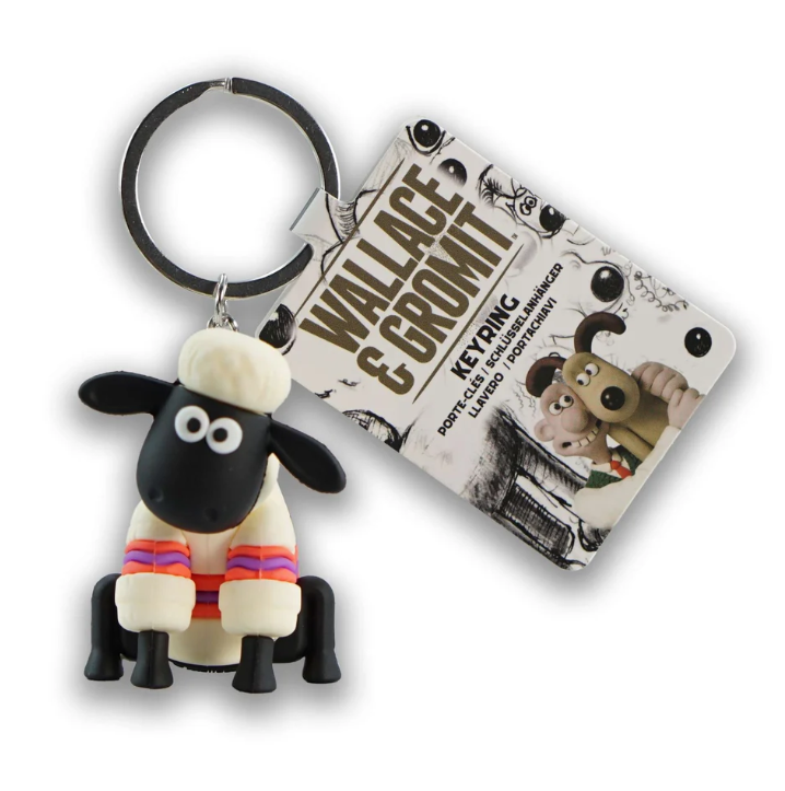 Shaun the Sheep PVC Keyring – Wallace & Gromit