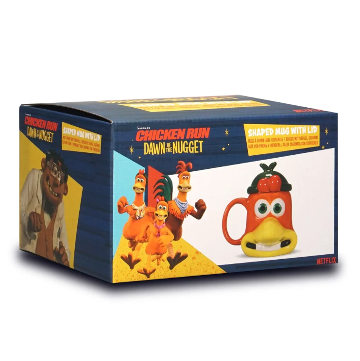 Chicken Run Ginger Shaped Mug with Lid – 300ml