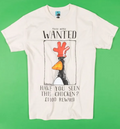 Wallace & Gromit Feathers McGraw Wanted Poster Ecru T-Shirt