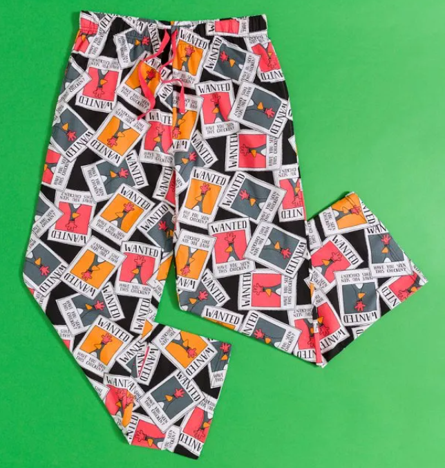 Wallace & Gromit Feathers McGraw Wanted Lounge Pants
