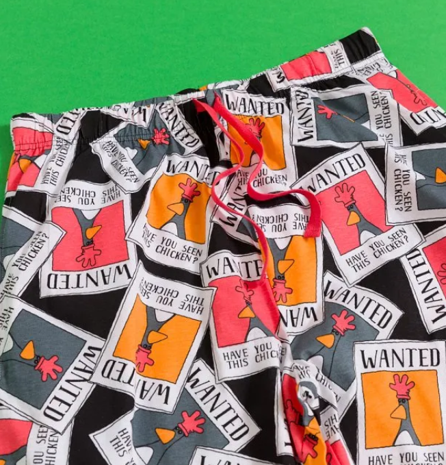 Wallace & Gromit Feathers McGraw Wanted Lounge Pants