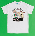 Wallace & Gromit Get The Kettle On White T-Shirt