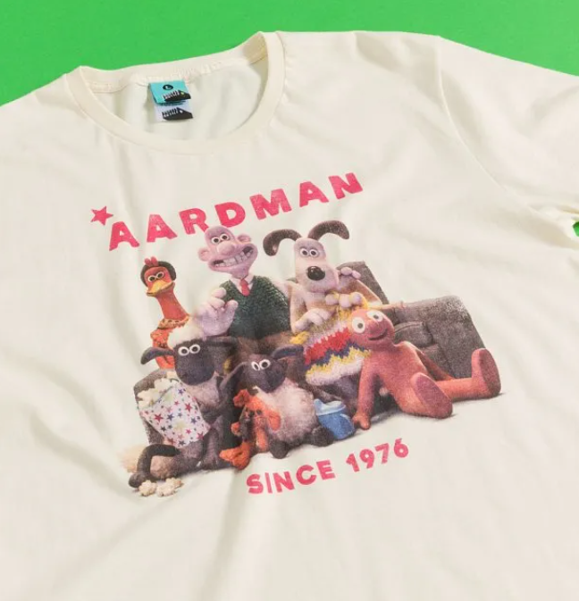 Aardman Since 1976 Natural T-Shirt