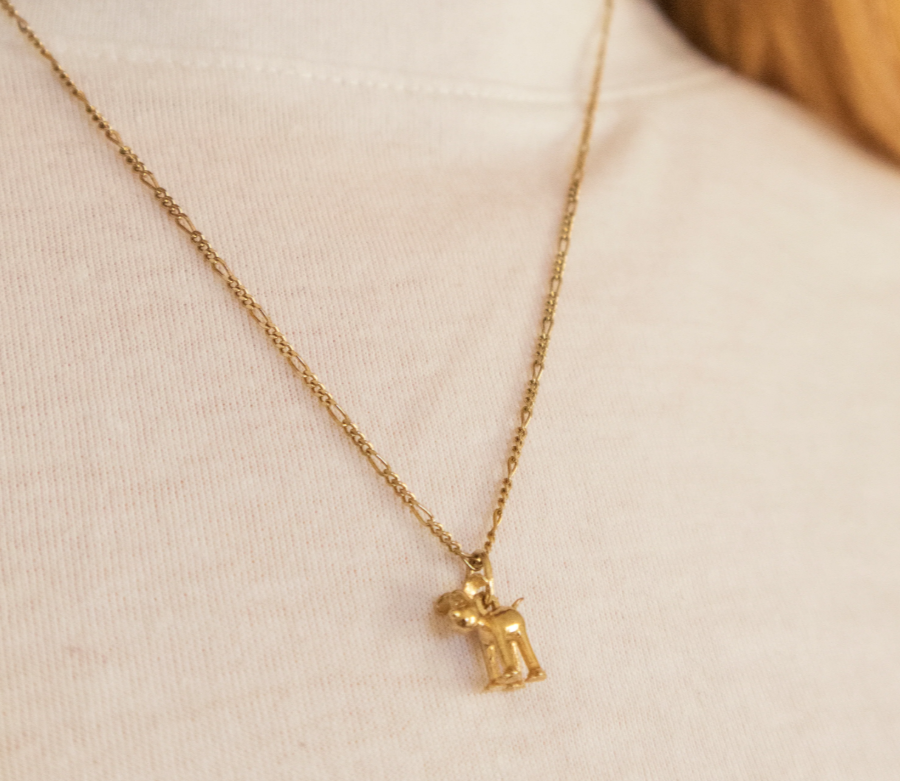 Standing Gromit Necklace (18ct Gold Vermeil)