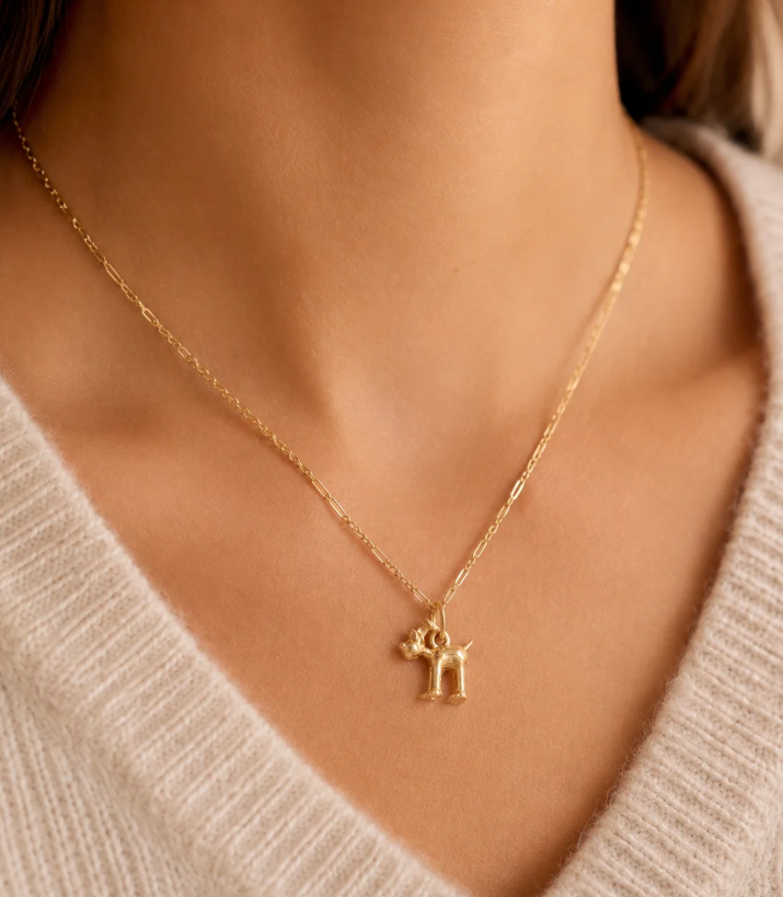Standing Gromit Necklace (18ct Gold Vermeil)