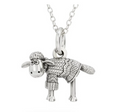 Shaun the Sheep 'A Close Shave' in a Jumper Necklace (Sterling Silver)