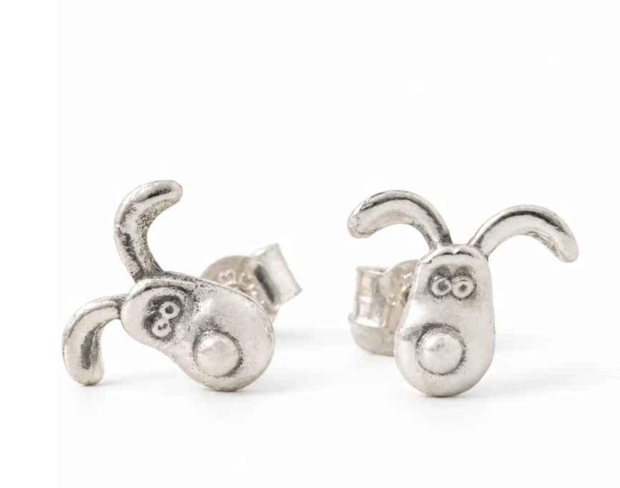 Gromit Stud Earrings (Sterling Silver)