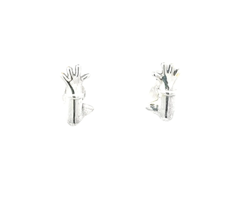 Feathers McGraw Stud Earrings (Sterling Silver)