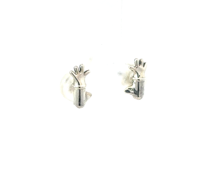 Feathers McGraw Stud Earrings (Sterling Silver)