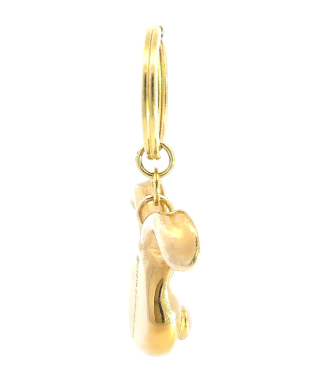 Gromit Head 3D Brass Keyring
