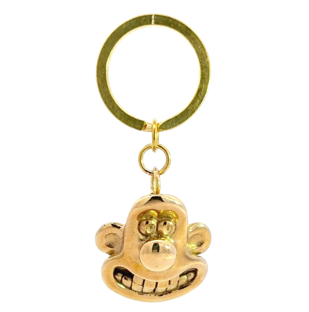 Wallace Head 3D Brass Keyring
