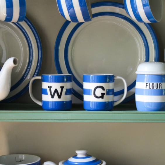Set of Two Wallace & Gromit 10OZ Cornish Blue Mugs
